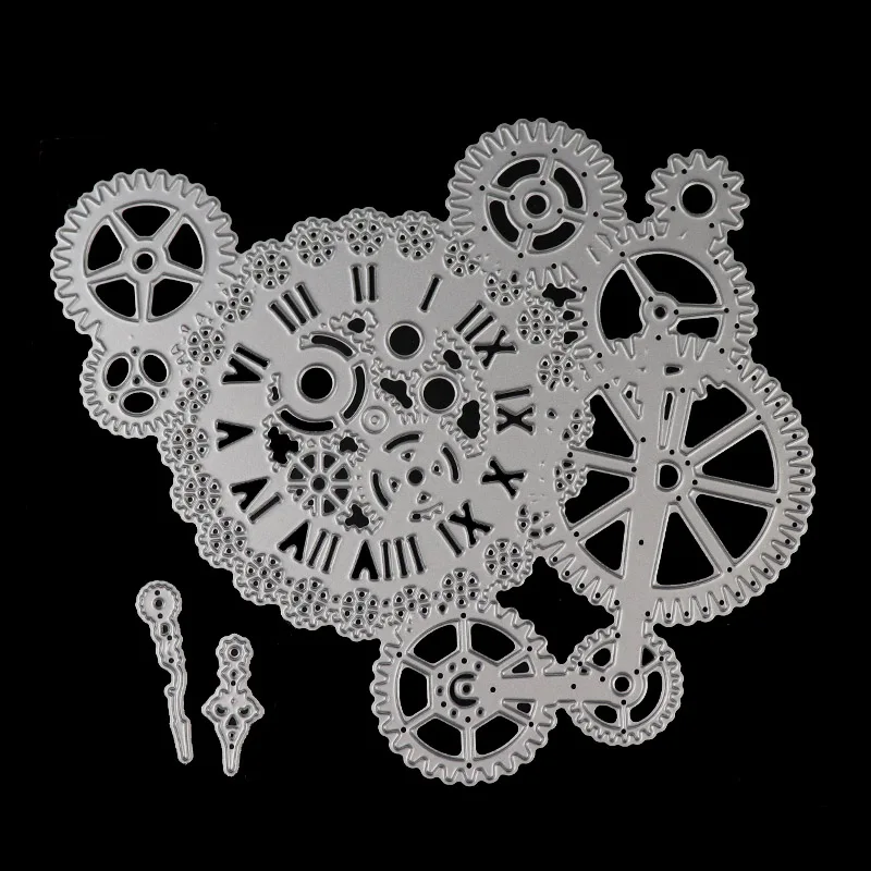 steampunk dies Шестерня металлические Вырубные штампы стимпанк штампы любовные слова штампы рамка фон ремесло Вырубные штампы для поделок бумажные карты Скрапбукинг - Цвет: steampunk dies