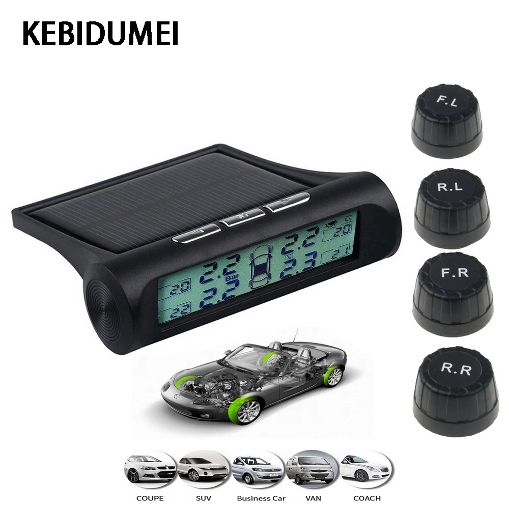 2019 автомобиль TPMS шин давление Смарт солнечной энергии мониторинга системы