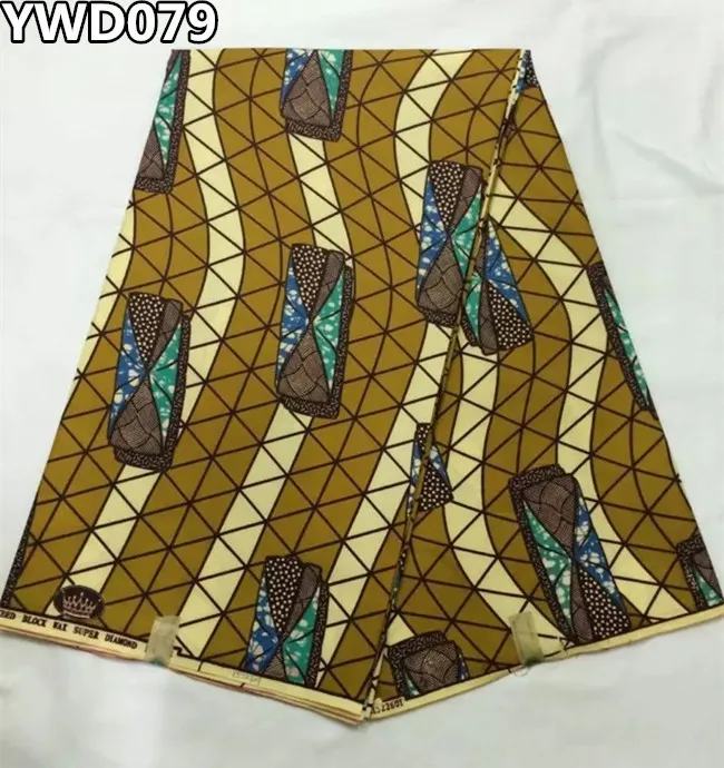 Hot sales African woodin wax 6yards High Quality veritable real fabric YWD081 | Дом и сад