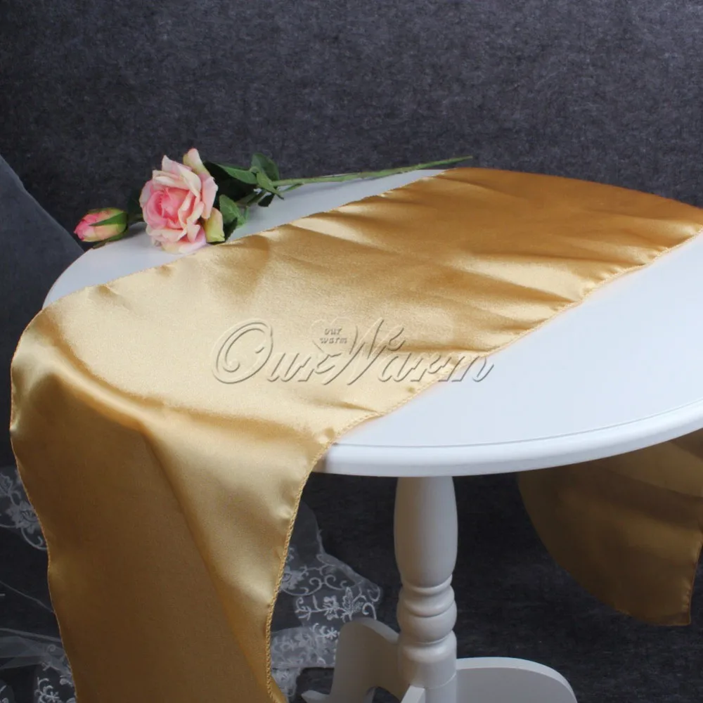OurWarm атласные настольные дорожки для свадьбы 1" x 108", разные цвета для украшения свадебного стола, вечерние принадлежности, домашний текстиль