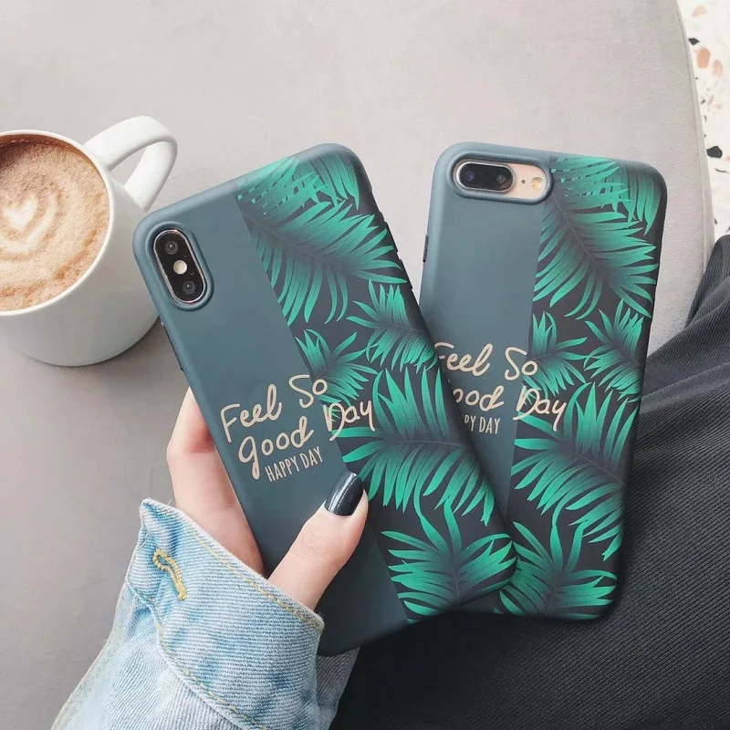 Тропические растения и листья, чехол для телефона s, для iphone x, чехол, прохладное лето, мягкая задняя крышка из ТПУ для iphone 6, 6s, 7, 8 plus, xs max, xr, xs, чехол