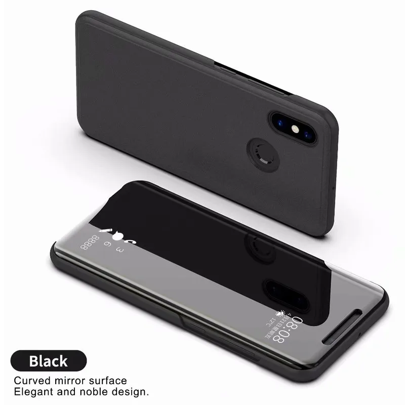 Умный зеркальный чехол для телефона с функцией подставки для redmi note7 S2 4A note6 note5 note4/для xiaomi max2 max3 mix2 mi6 mi8
