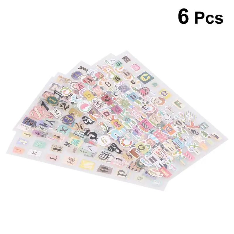 Наклейки в стиле граффити с английскими буквами цифрами записными книгами