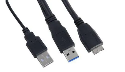 Кабель USB 3 0 A-Male Micro-B Y Power черный 60 см 2 5 фута мощность жесткого диска | Компьютеры и