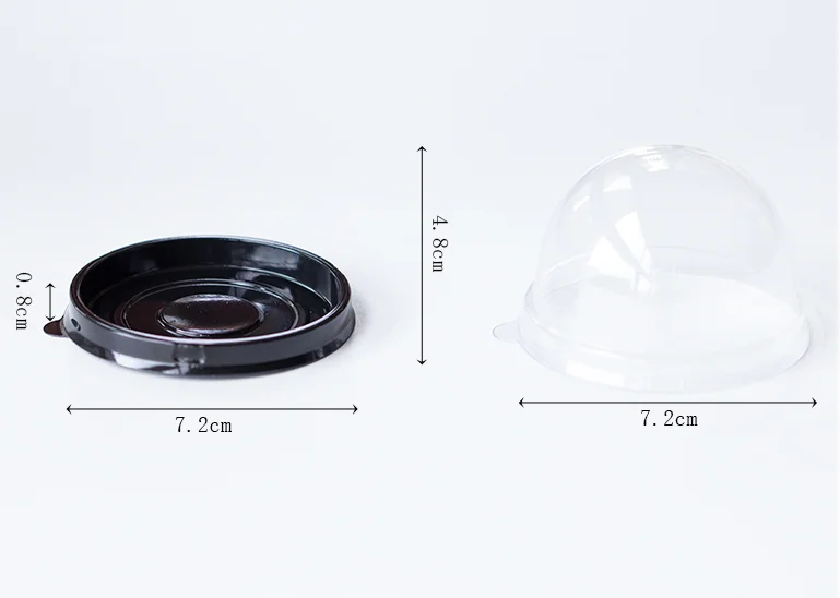 50 комплектов прозрачная купольная крышка стандартная упаковочная коробка для