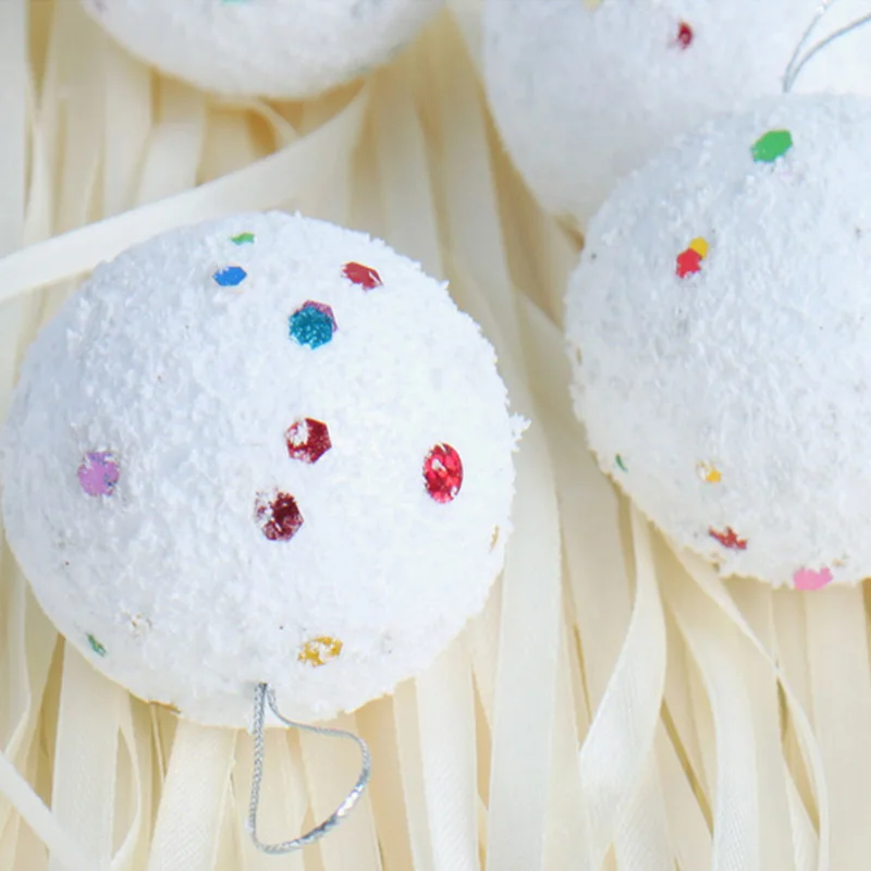 12 шт. Рождественский снежный шар шары украшения для дома и деревьев диаметр 4 см