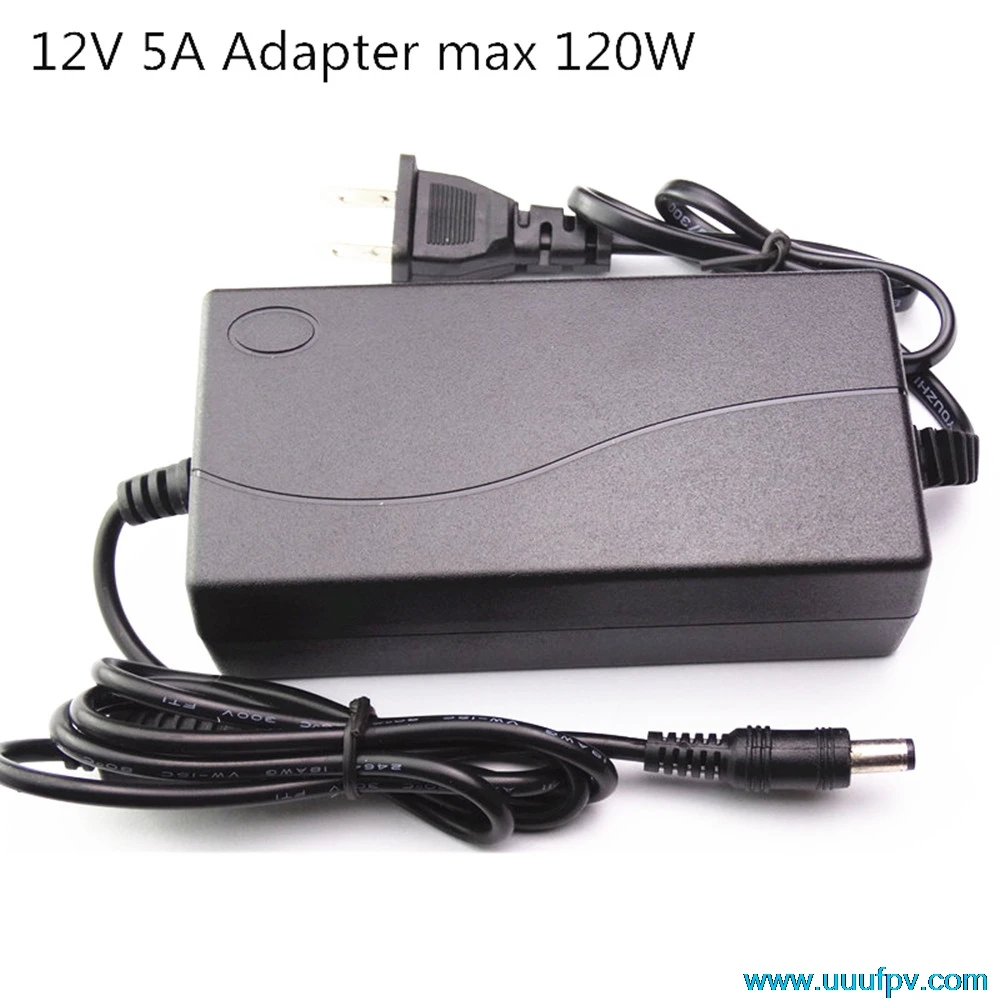

EU Plug AC Converter Adapter For DC 12V 5A Power Supply Balancer Charger for 5050/3528 LCD Monitors IMAX B6 & Laptop