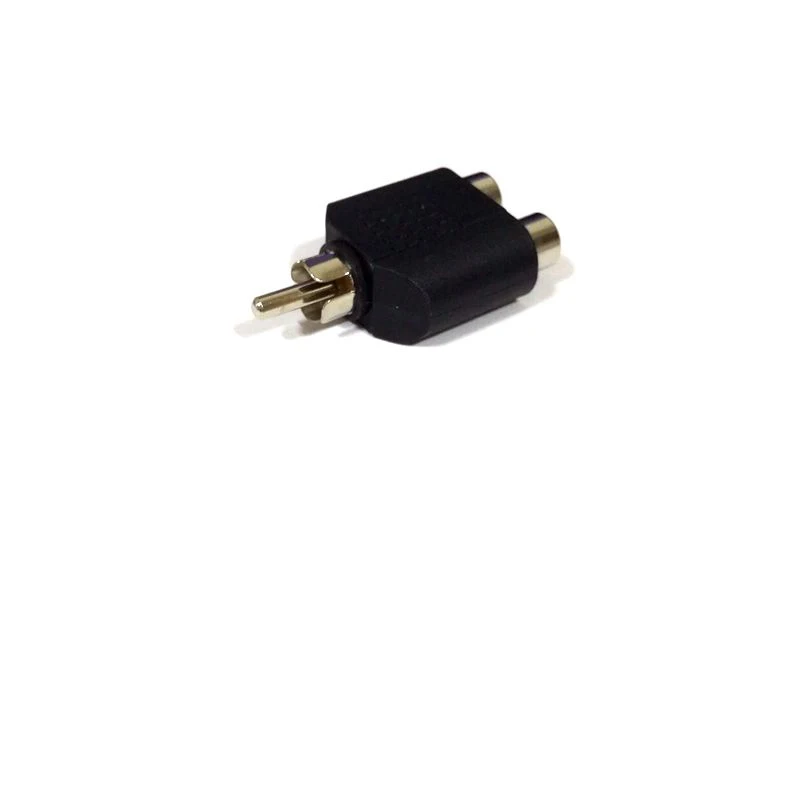 Преобразователь RCA папа в 2RCA мама AV аудио Y-разветвитель адаптер 1 на 2 разъем