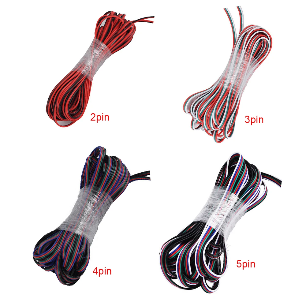 2-контактный 3-контактный 4-контактный 5-контактный 22AWG светодиодный разъем