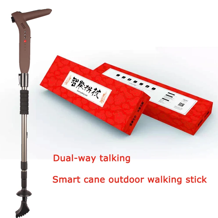 Умная трость со светодиодной вспышкой FM радио и mp3 плеером кнопка вызова GSM