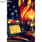 Алмазная картина полный квадраткруглый Флаг США Daimond картина вышивка-мозаика стразами Крест стич 617DP