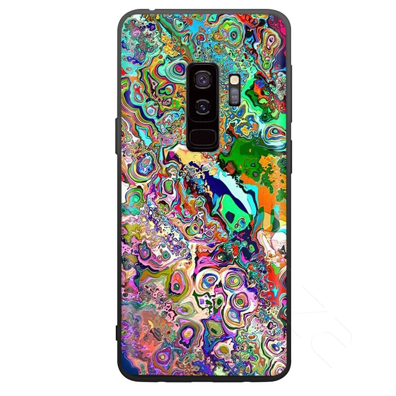 7 Lavaza психоделическая футболка художественный чехол для samsung Galaxy S10 S9 S8 S7 S6 Plus Note 9 8 M30 M20 M10 край - Цвет: 7