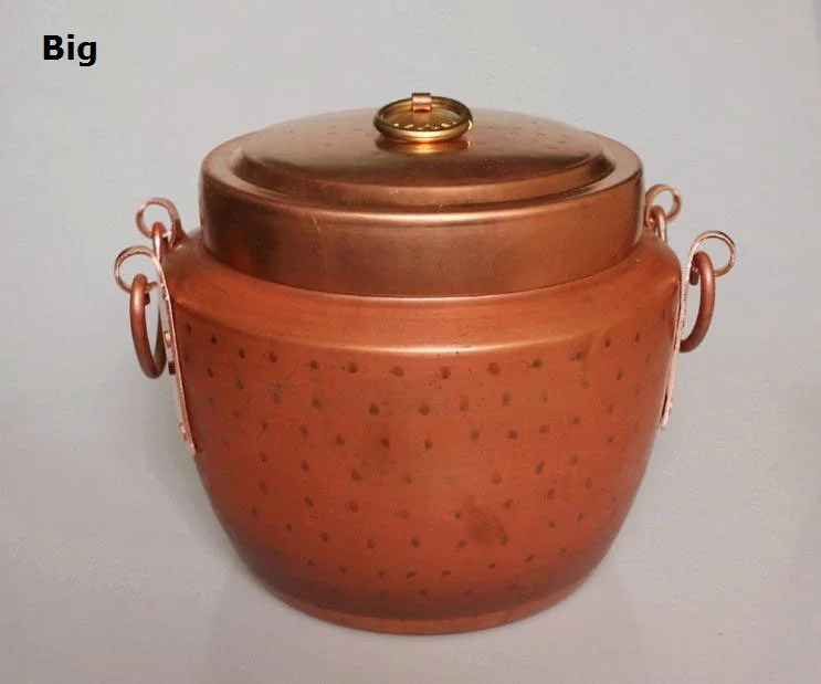 Горшок для тушения из чистой меди ретро-горшок приготовления пищи хамдема