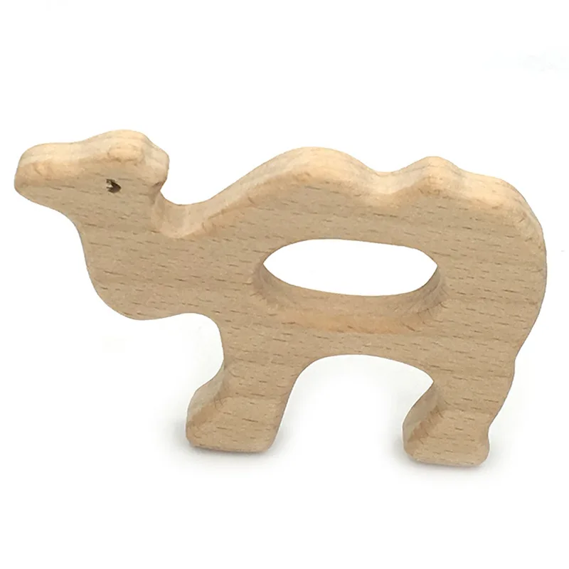 camel DIY детские игрушки для тренажерного зала, деревянная подвеска на ожерелье, игрушки для прорезывания зубов, черепаха коала, Кит, черепаха, деревянные игрушки для прорезывания зубов - Цвет: camel