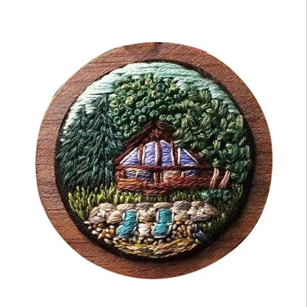 15X15cm цветочный магазин серия растений Европейский Набор для вышивки простой