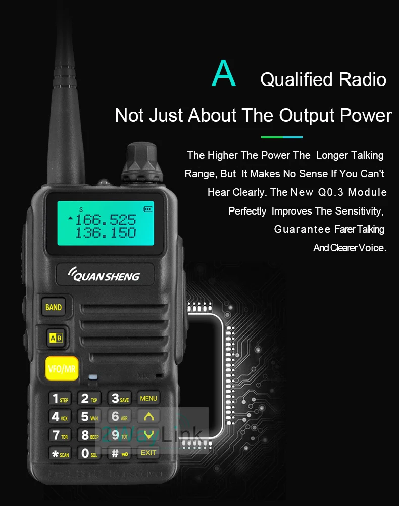 QuanSheng UV-R50 TG-UV2 Walkie Talkie UV-R50-2 UHF VHF 5 Вт двухстороннее радио 3300 мАч портативное Quansheng UV-R50(-1) Ham Radio TG-UV50R