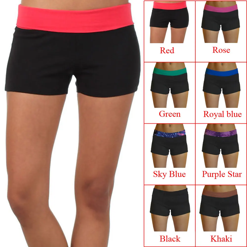 2018 новые женские спортивные шорты для фитнеса с высокой талией эластичные