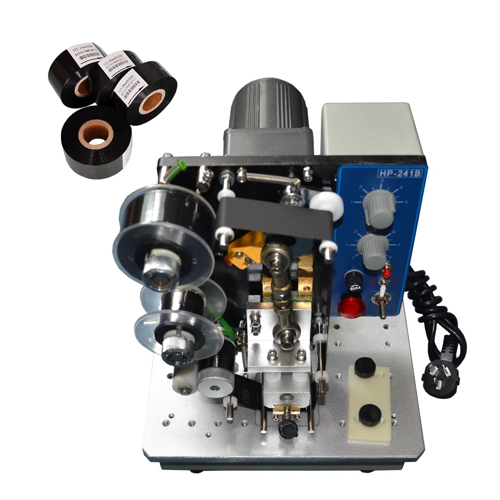 

241B type ribbon transfer printer on plastic bags