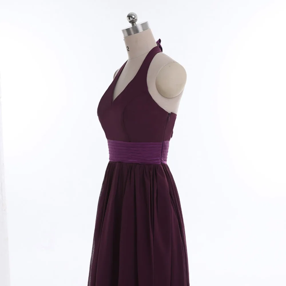 Женское шифоновое платье с лямкой на шее сексуальное ТРАПЕЦИЕВИДНОЕ без рукавов