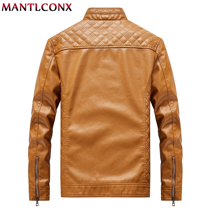MANTLCONX, новинка, осенняя мужская куртка из искусственной кожи, для мужчин, для фитнеса, модная мужская куртка, Casaco Masculino, повседневное пальто, Мужская L-6XL