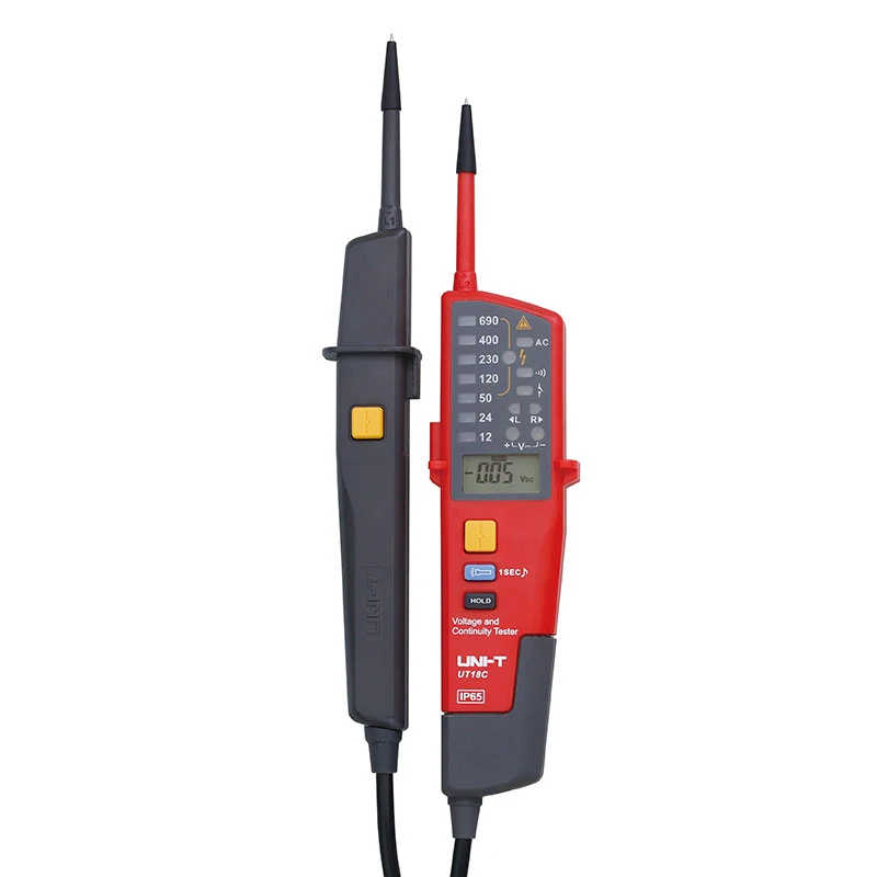 UNI-T UT18C 0 ~ 690 В AC DC тестер напряжения ЖК-дисплей Автоматический диапазон IP65