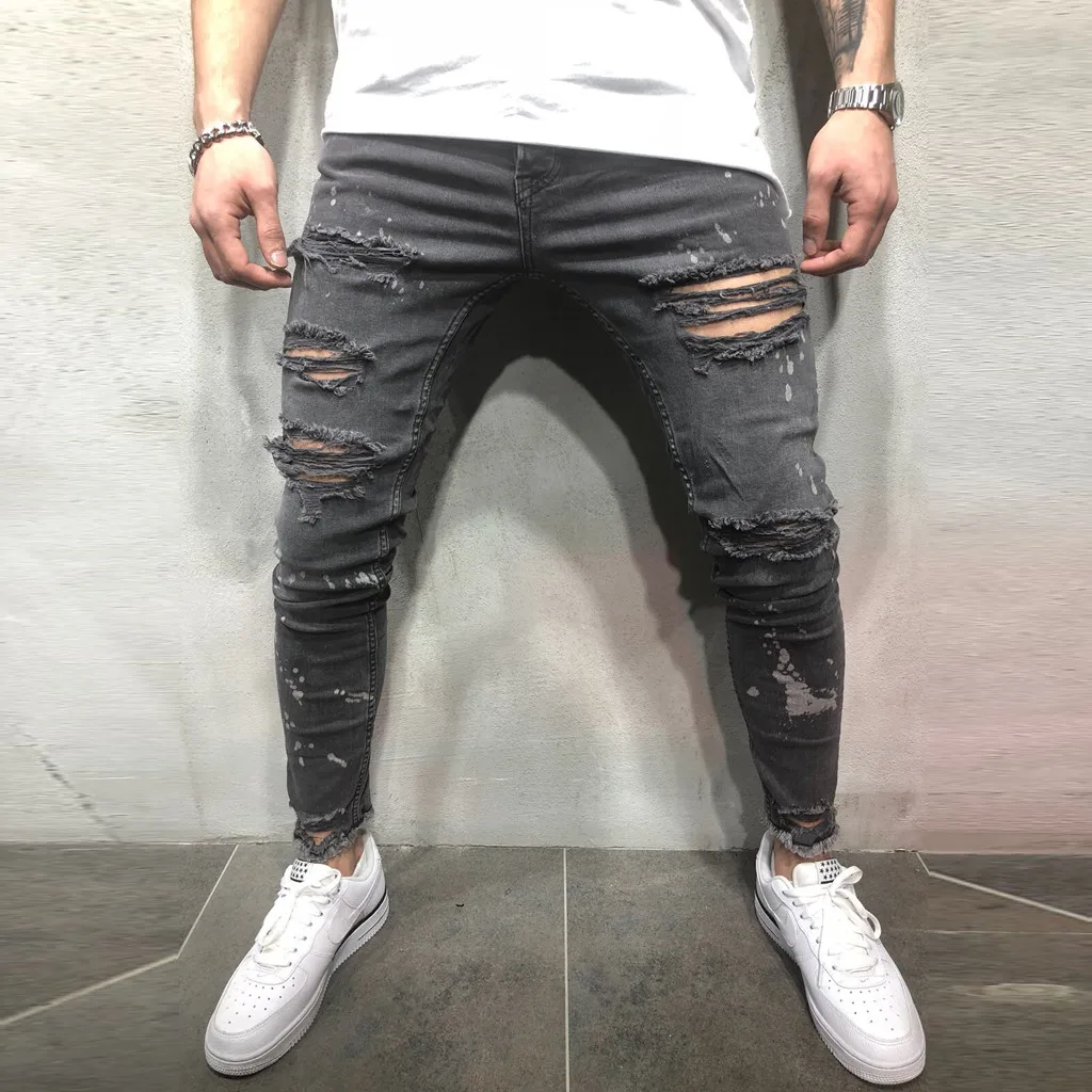 Мужские повседневные брюки из хлопка с принтом винтажные рабочие в стиле хип-хоп