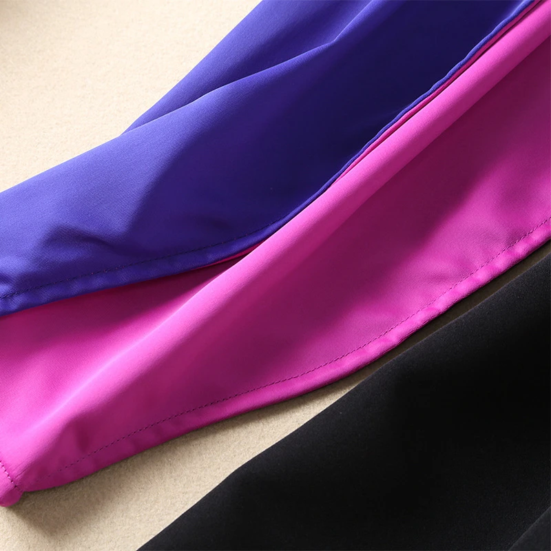 2019 Новое весеннее европейско-американское тонкое прямое мини платье с длинным