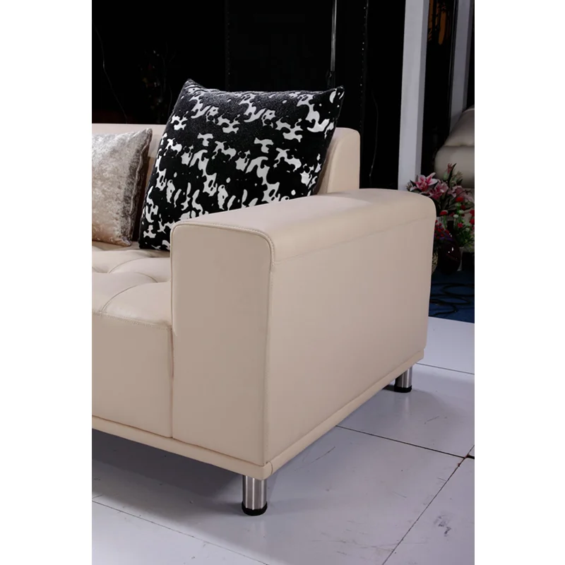 Современный диван из натуральной кожи модный кожаный серый удобный | Мебель