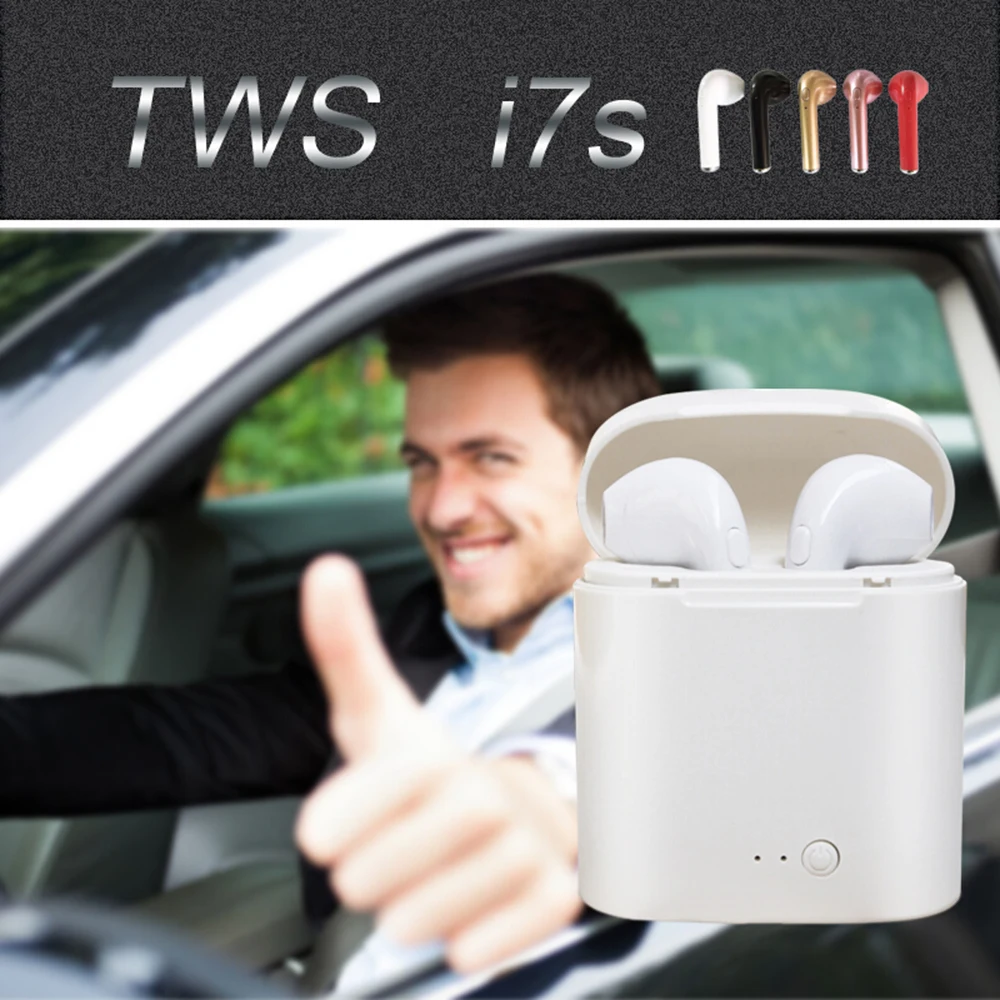 I7s TWS Bluetooth 5 0 мини Earpud беспроводные наушники стерео вкладыши с микро зарядным