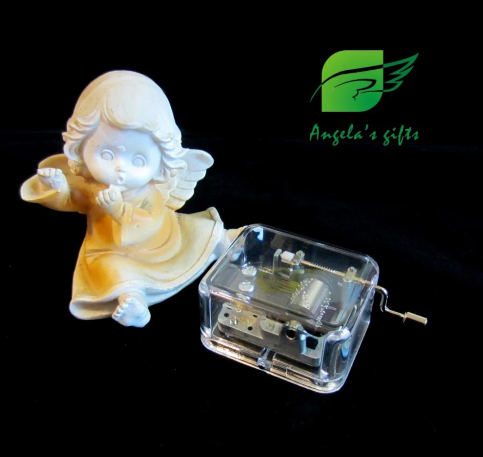 Прозрачная музыкальная шкатулка Музыкальная с изображением меха Элиза подарок