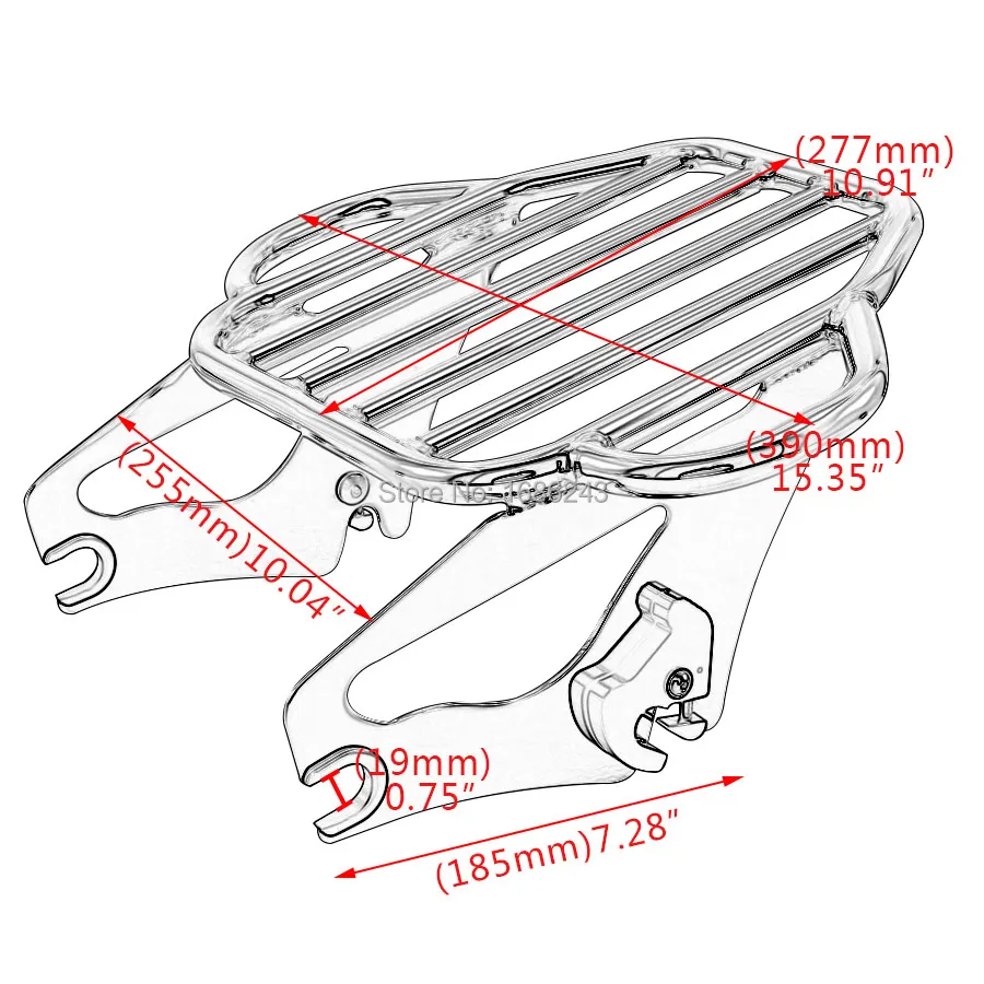 Moto Two Up багажная стойка Sissy Bar Стойка подходит для Harley Touring Road King FLHX FLHXS FLTRX 2009 2016| |
