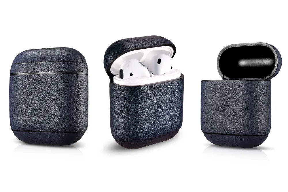 Чехол для наушников для Apple Airpods из натуральной кожи, чехол для наушников, аксессуары для наушников, защитный беспроводной чехол