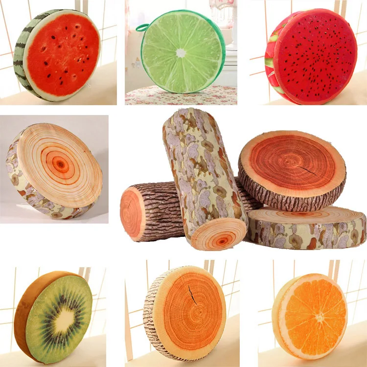 

1piece 37cm New Creative 3D Fruit PP Cotton Office Chair Back Cushion Sofa Throw Pillow Creative Style