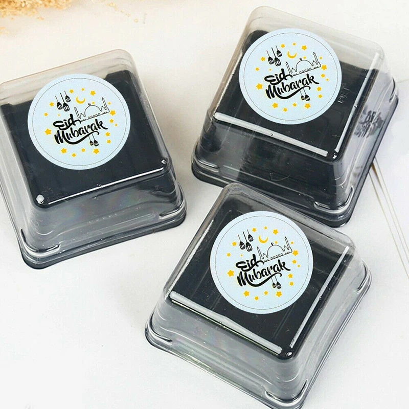 4 см и 3 8 ИД украшение Мубарак Бумага стикер этикетка печать Подарочный исламский