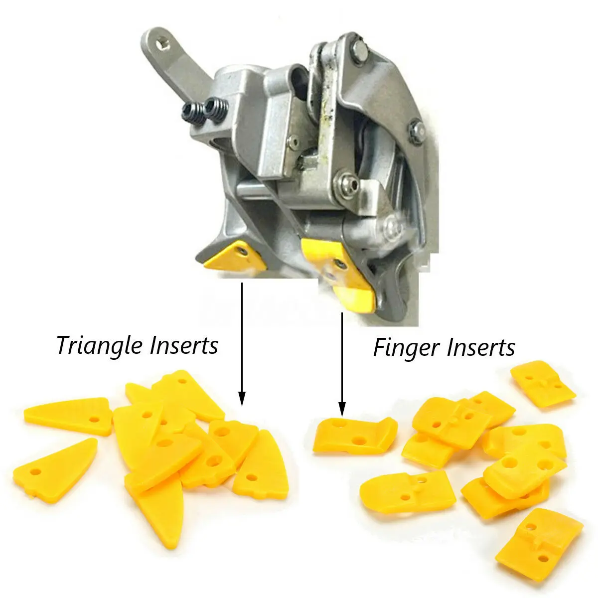 

Tyre Changer Repairing Protective Tool Nylon Plastic Finger Inserts Set Yellow Pack Accessories Leverless Tire