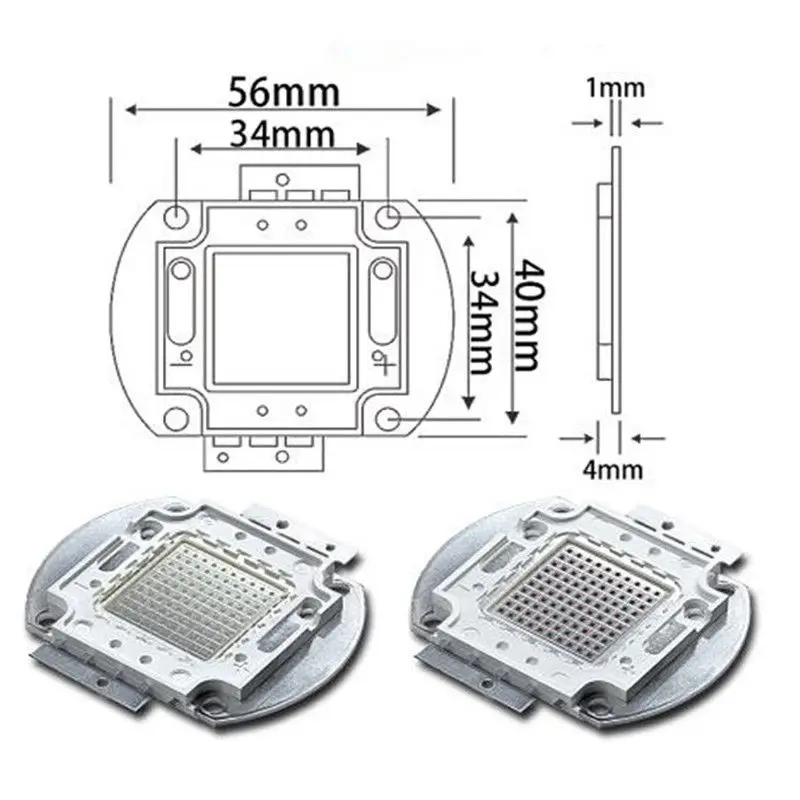 100 Вт Высокая мощность УФ ультрафиолетовые лампы чипы 395nm 30 36 в SMD светодиодные для