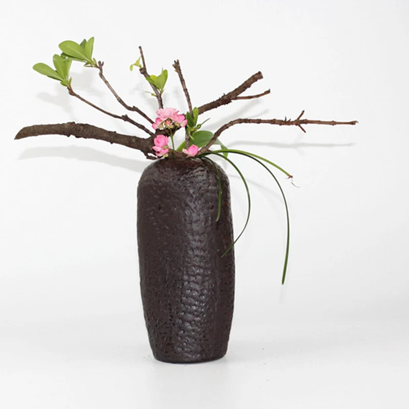 Японский Стиль Винтаж икебана Керамика Настольный ваза для цветов ручной работы