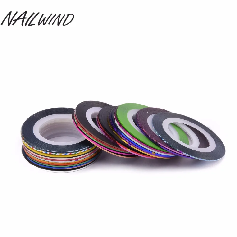 Цветной лак для ногтей NAILWIND 10 или 20 шт. полоски дизайна декоративная наклейка