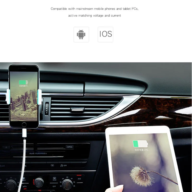 CYKE 2USB автомобильное зарядное устройство для телефона новинка QC3.0 Быстрая зарядка