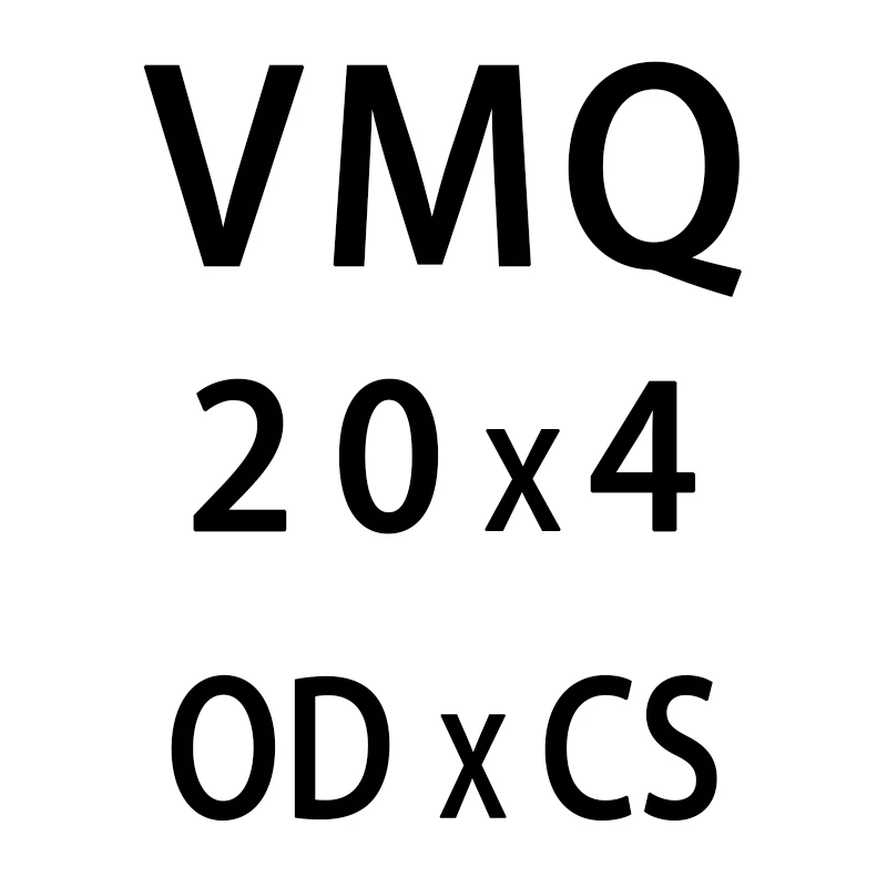 10 шт./лот Силиконовое кольцо белого цвета/VMQ уплотнительное кольцо 4 мм толщина OD 20 мм резиновое уплотнительное кольцо уплотнительные кольца масляные прокладки санитарная шайба - Цвет: OD20mm