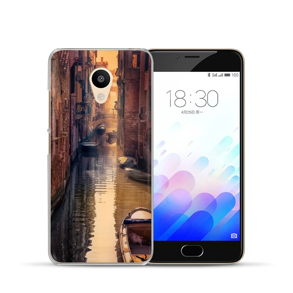 Fashion Phone Case For Meizu M6 Note U20 U10 M5S 5C M5 M3s Pro6 Soft Silione Back Shell Coque Cover Landscape Fundas Etui |
