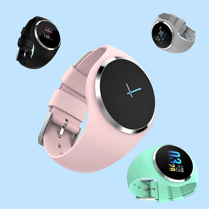 MEISUM Bluetooth женские розовые Смарт-часы Модные монитор сердечного ритма
