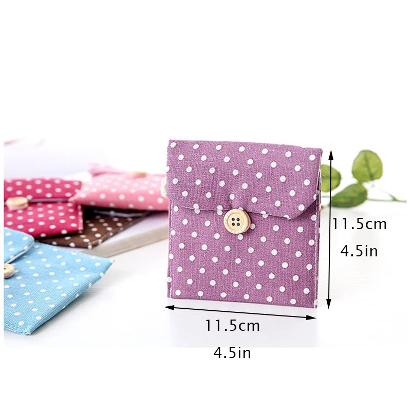 Милая сумка для хранения гигиенических салфеток из хлопка и льна девочек