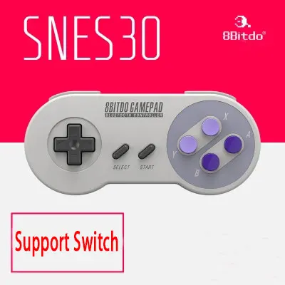 8bitdo SNES 30 Bluetooth геймпад Беспроводной игра Поддержка Windows/Android/macOS/паровом/nintendo