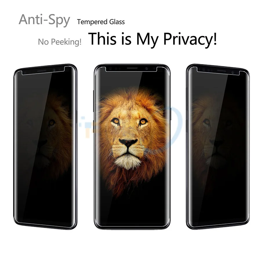Для Note 9 Премиум Настоящее Закаленное стекло конфиденциальность анти шпионская