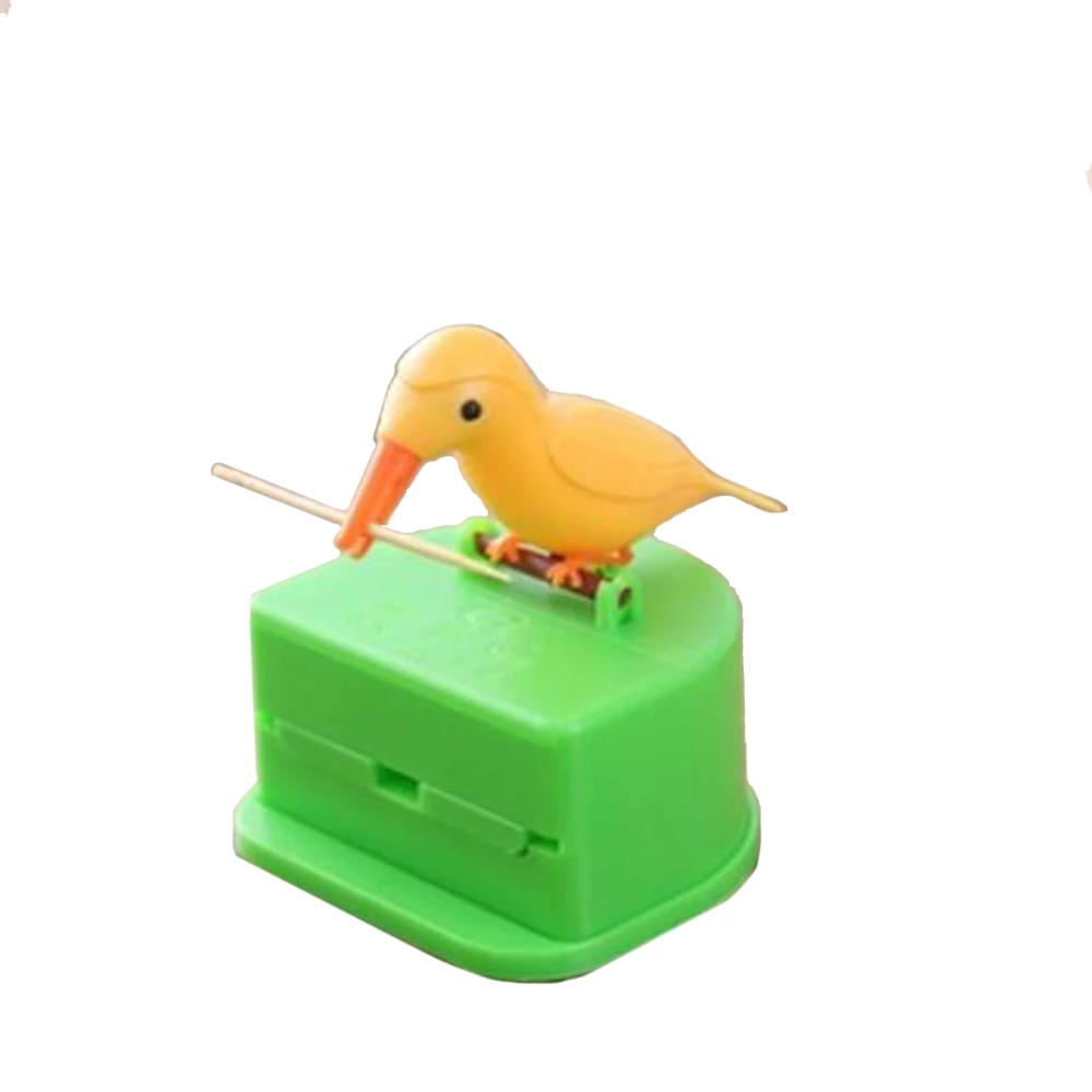 Yellow bird Умная коробка для зубочисток, автоматическая коробка для зубочисток птиц, креативная автоматическая коробка для зубочисток - Цвет: Yellow bird