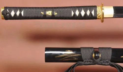 Ручная работа 1060 углеродистая сталь японский меч ниндзя самурая острые