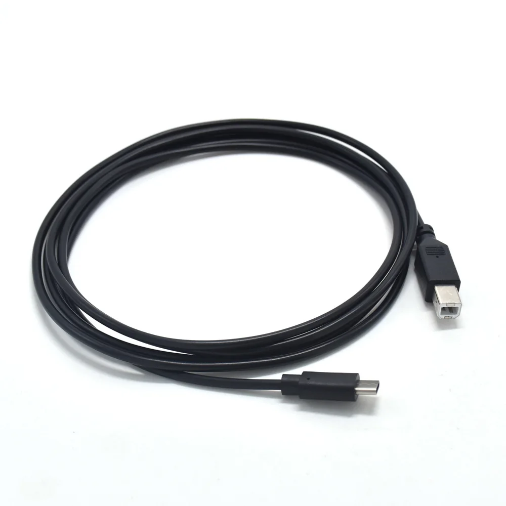 USB 3,1 usb type-C разъем «Папа-папа» для USB 2,0 B Тип Мужской кабель для передачи данных для сотового телефона, MacBook, ноутбука и принтера