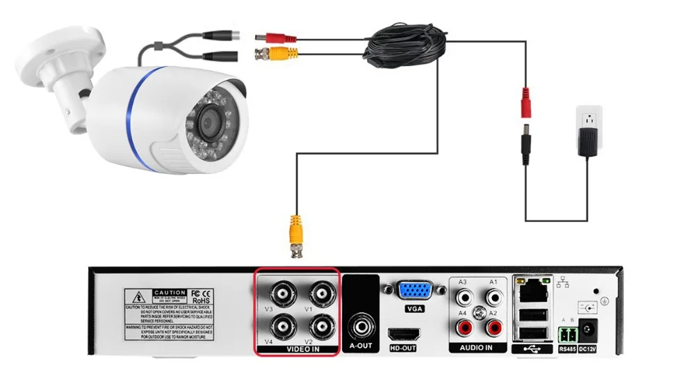 ANBIUX AHD аналоговая камера, 2MP 1MP, высокое разрешение, инфракрасная камера наблюдения, 1080 P, 720 P, камера видеонаблюдения, наружная, цилиндрическая, водонепроницаемая камера