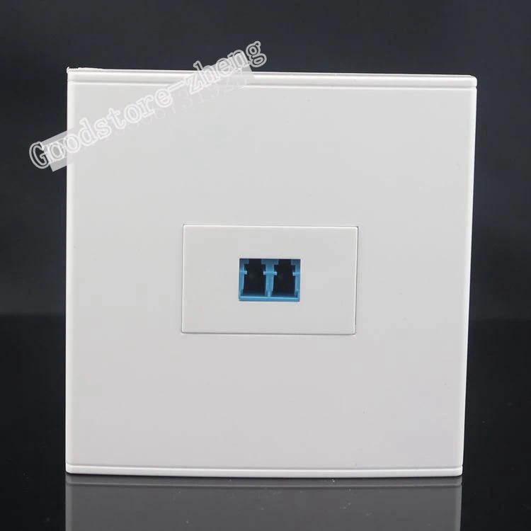 

Wall Socket Plate Single LC Optical Fiber Adapter Duplex Coupler Multi-mode Faceplate Outlet Wholesale Lots